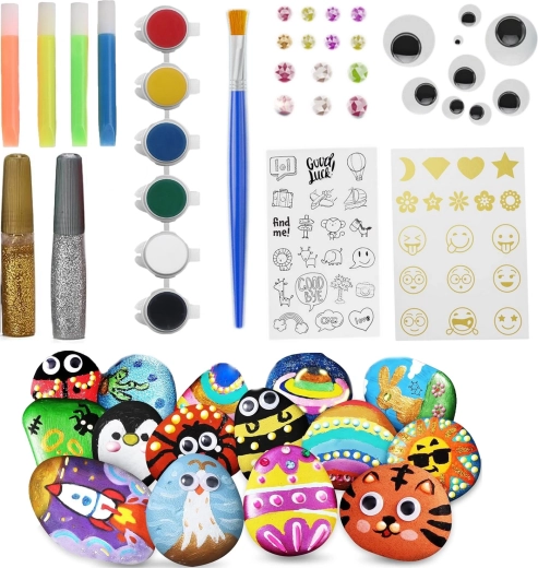 Kit créatif pour peindre des pierres RENEW FORCE