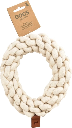Anneau en corde de coton pour chien 18 cm