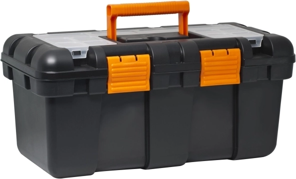 Boîte à outils en plastique avec organiseur