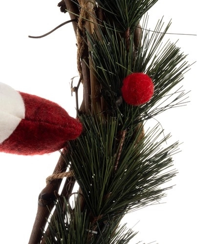 Aspect de Noël réaliste de la couronne