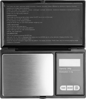 Pesée précise jusqu’à 500 g