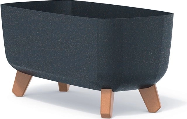 Jardinière avec pieds GRACIA CASE ECO WOOD 39 cm anthracite