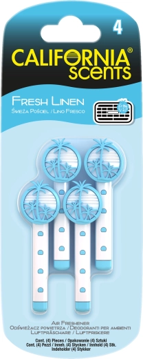 Bâtonnets parfumés pour ventilation Fresh Linen – California Scents