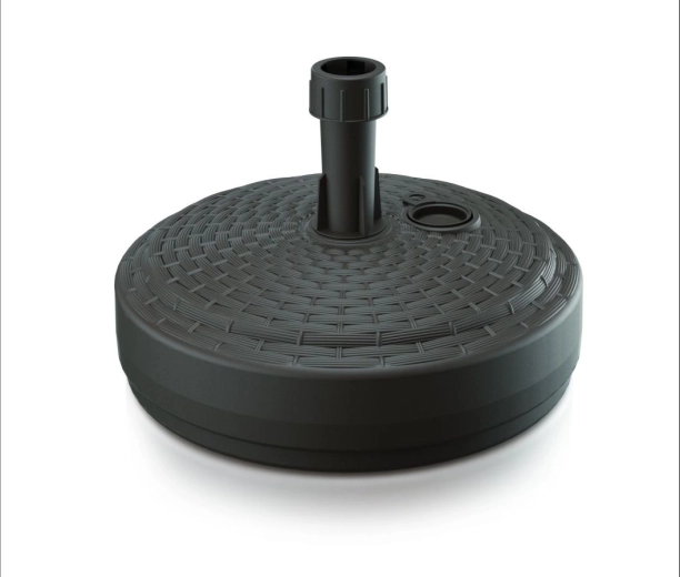 Socle pour parasol UMBRELLA 39 cm ombre, imitation rotin