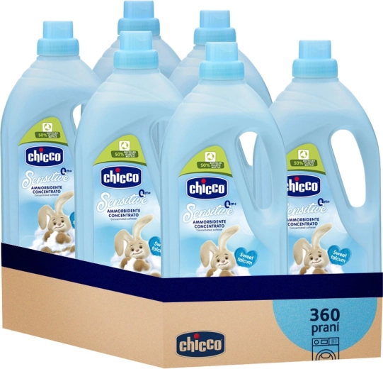 Adoucissant concentré Chicco Baby Sensitive Talc doux 1,5 l - 6 pièces