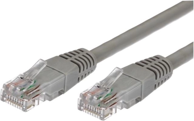 Cordon patch cat. 5e RJ45 UTP 3 m gris - lot de 10 pcs