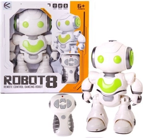 Robot interactif avec effets sonores, mouvements et lumineux - 1 pièce