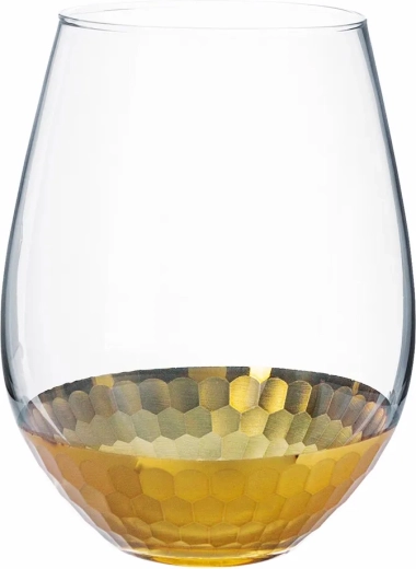 Vase en verre Golden Honey 14 cm