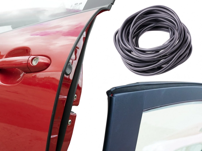 Bande de protection de bord de porte de voiture 15 m – noir