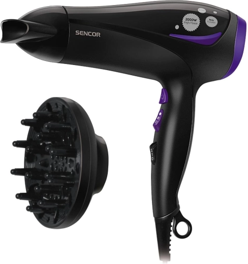 Sèche-cheveux Sencor avec ionisation et diffuseur
