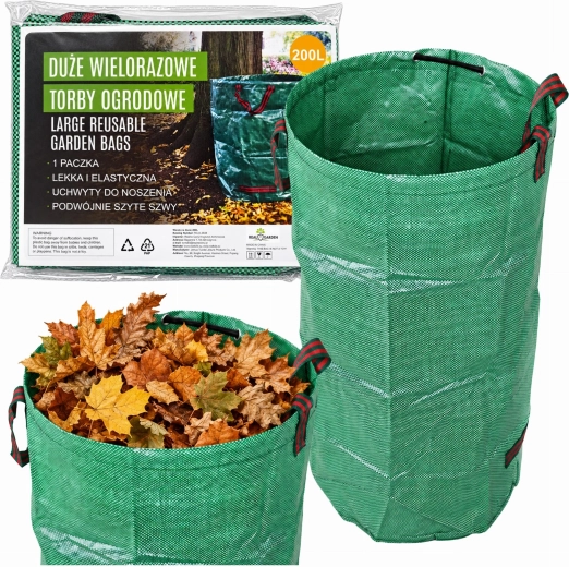 Sac de jardin pour feuilles et herbe 200 l