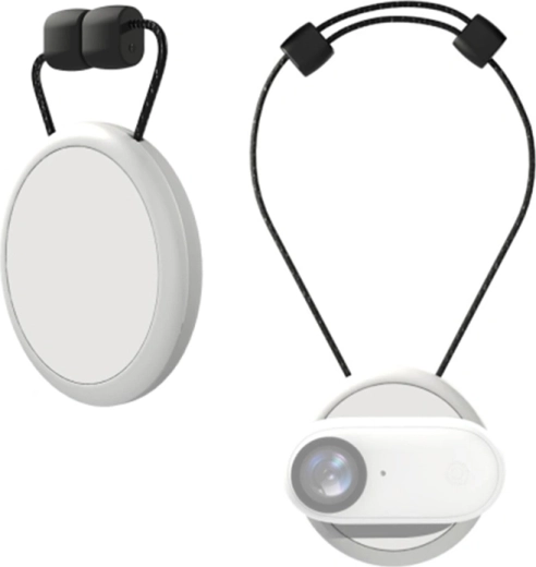 Support magnétique de cou Puluz pour Insta360 GO 3/GO 3S, blanc - 1 pièce