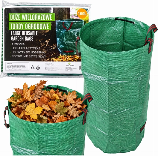 Sac de jardin pour feuilles et herbe 160 l