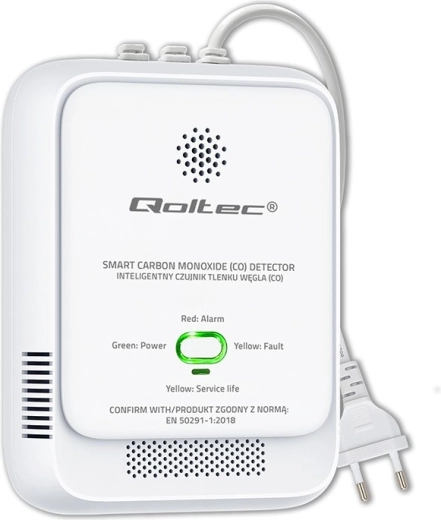 Détecteur de monoxyde de carbone avec alarme 85 dB et LED