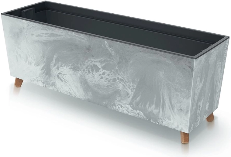 Bac Urbi Case effet béton apparent 77 cm avec pieds