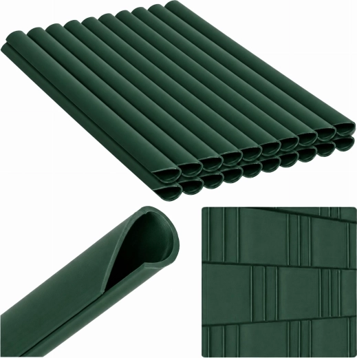 Clips pour bande de clôture, verts, 19 cm, 20 pcs