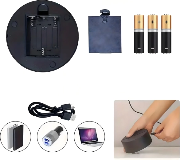 Alimentation USB et piles