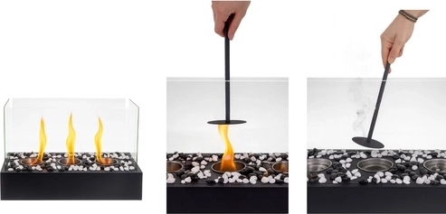 Flamme plus sûre grâce aux parois en verre