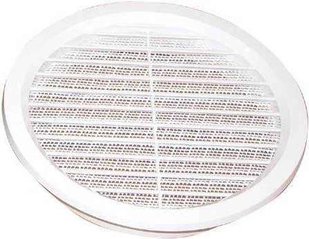 Grille de ventilation avec moustiquaire, diamètre 150 mm, blanc