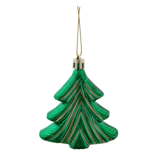 Sapinets étincelants au fini métallique