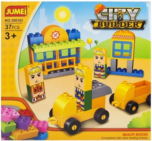Jumei City Builder ville – chantier, 37 pièces (28 × 26 cm) - 1 pièce