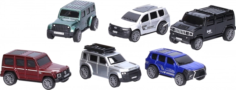 Voiture tout-terrain en métal 7,6 cm à rétrofriction
