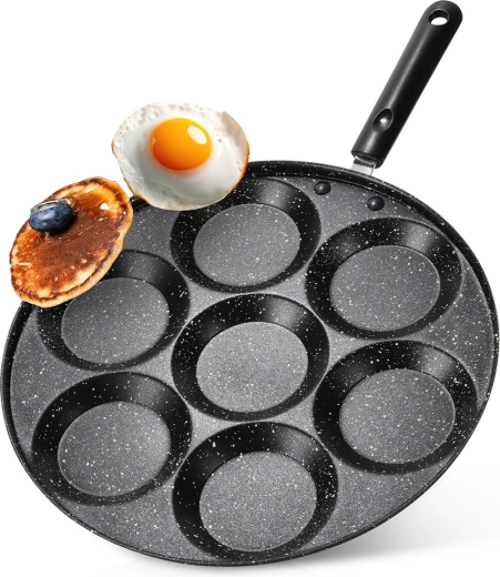 Poêle en granit pour œufs avec 7 moules BASIC LINE 30 cm