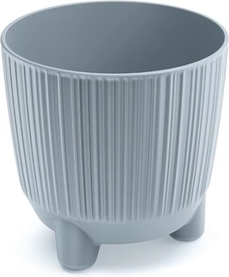 Cache-pot sur pieds RYFO, gris clair, diamètre 10,7 cm