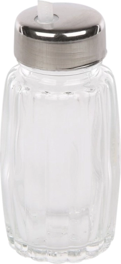 Bocal en verre pour assaisonnements liquides 50 ml avec partie supérieure en acier inoxydable
