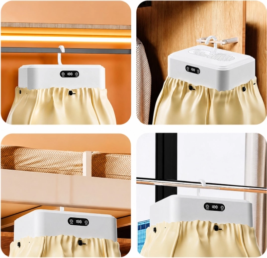 Séchage dans l’armoire et sur un cintre