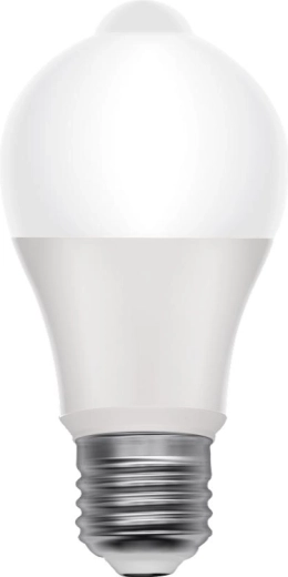 Ampoule LED RETLUX E27 avec capteur PIR et crépusculaire, 8 W, blanc chaud