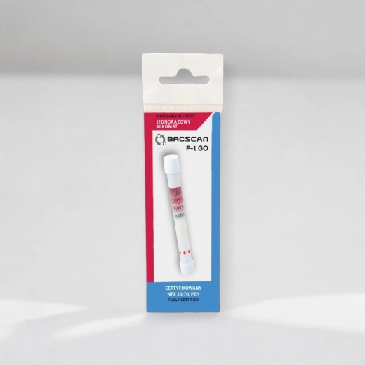 Éthylotest chimique à usage unique BACscan F-1 GO