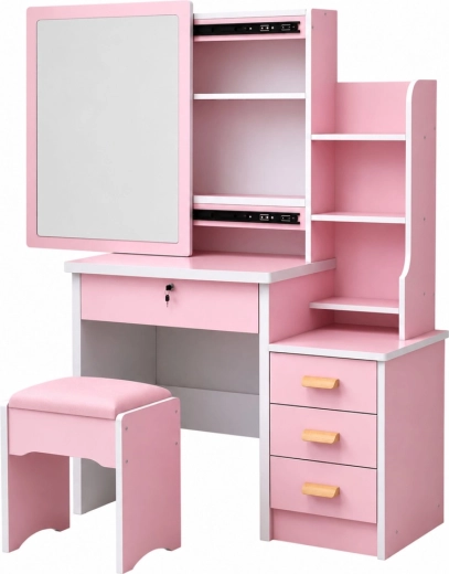 Miroir coulissant avec espace de rangement dissimulé