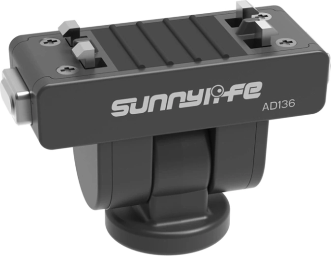 Sunnylife adaptateur à fixation rapide 1/4" avec rotation à 180° pour Insta360 X4 Air, X5 et Ace