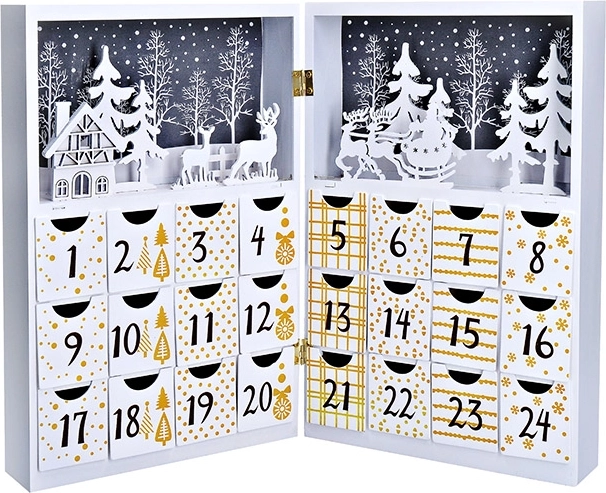 Calendrier de l’Avent LED Solight en forme de livre 40 × 30 cm