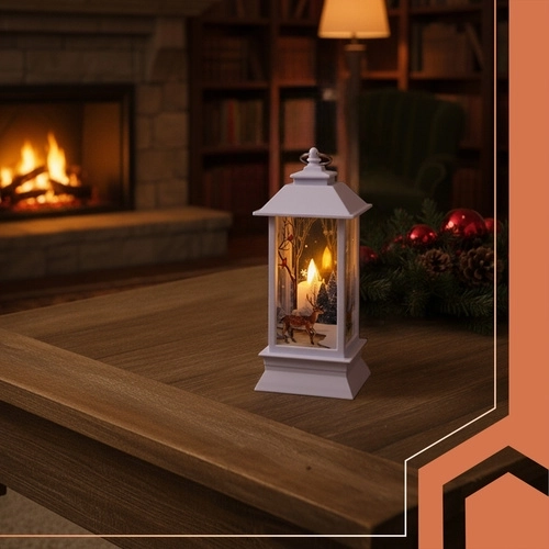 Motif hivernal qui complète la décoration festive