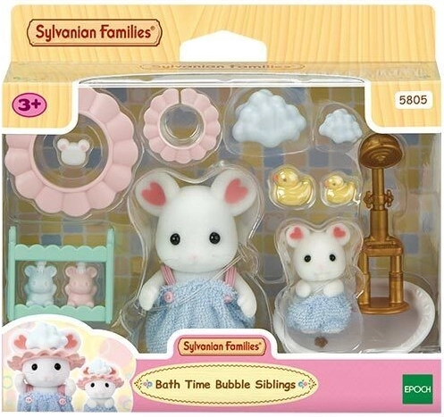 Sylvanian Families bain moussant – set avec les souris Marshmallow