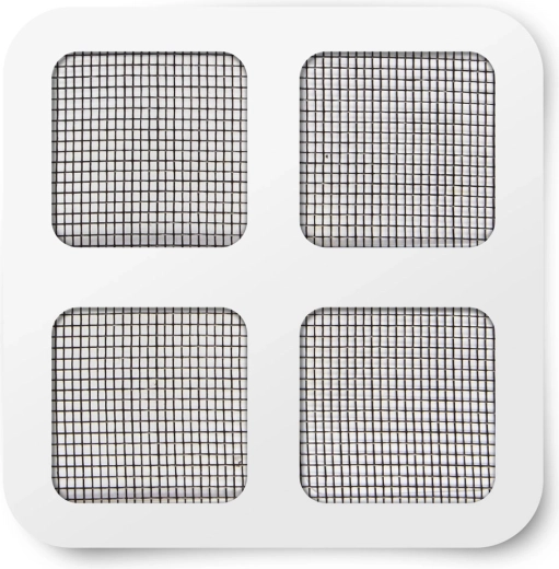Pièces de réparation autocollantes pour moustiquaire, noires, 10 × 10 cm - 4 pièces