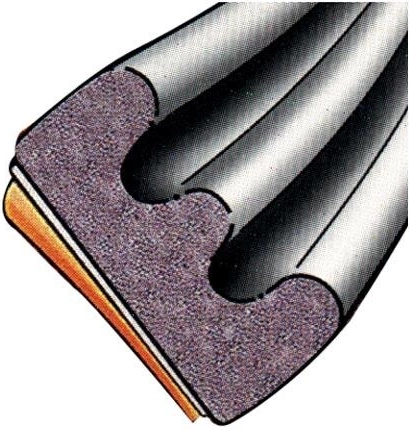 Joint de fenêtre EPDM profil E 9 × 4 mm, marron, 6 m Trelleborg
