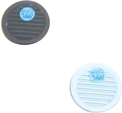 Grille d’aération en plastique avec moustiquaire de 110 mm – Blanc