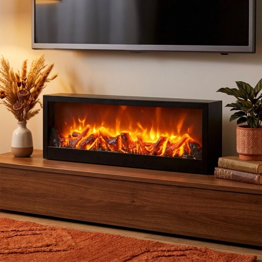 L’atmosphère des flammes sans véritable feu