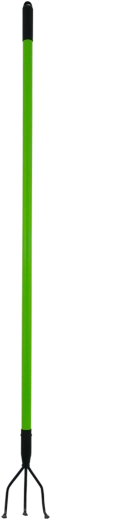 Cultivateur à trois dents avec manche en fibre de verre 150 cm