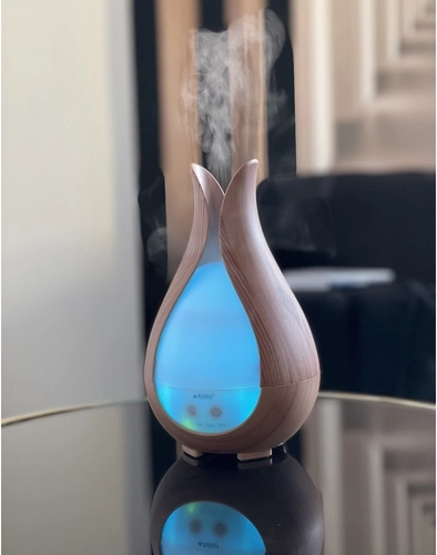 3-en-1 : humidificateur, diffuseur d’arômes et éclairage LED