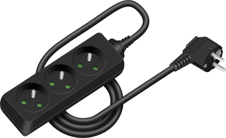Rallonge électrique RETLUX avec 3 prises, 1,5 m