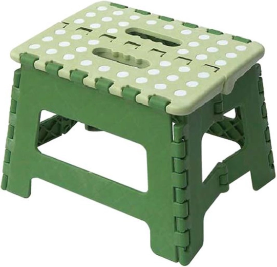 Tabouret pliant en plastique avec finition antidérapante, capacité de charge 150 kg