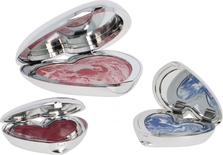 Fard à joues et ombres au fini marbré