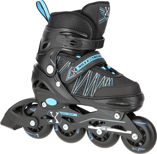 Patins à roulettes et patins à glace Nils Extreme 2-en-1, bleus – S (31-34)