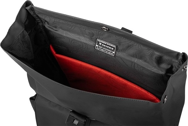 Rangement sécurisé pour ordinateur portable et intérieur bien organisé