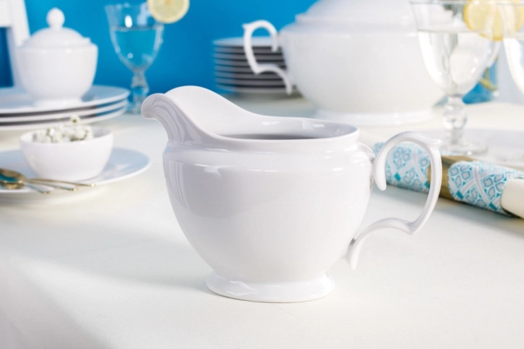 Porcelaine d’un blanc éclatant à fort brillant