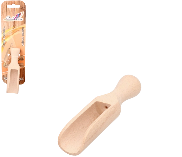 Cuillère doseuse en bois pour ingrédients en vrac de 10 cm